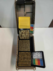 open case with extras and ammo marker on top